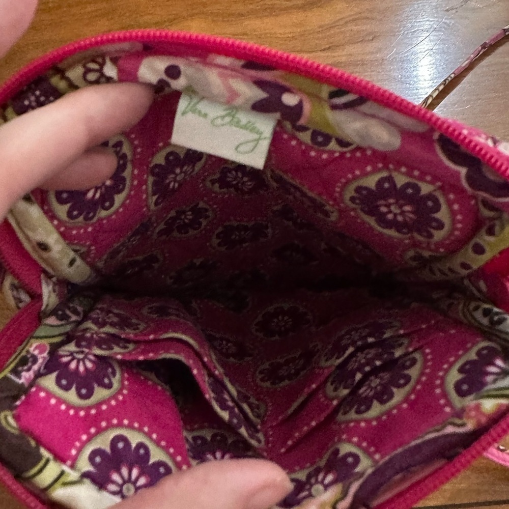 Vera Bradley Crossbody Hipster Bag Pink Purple Paisley Floral Quilted - Picture 5 of 5